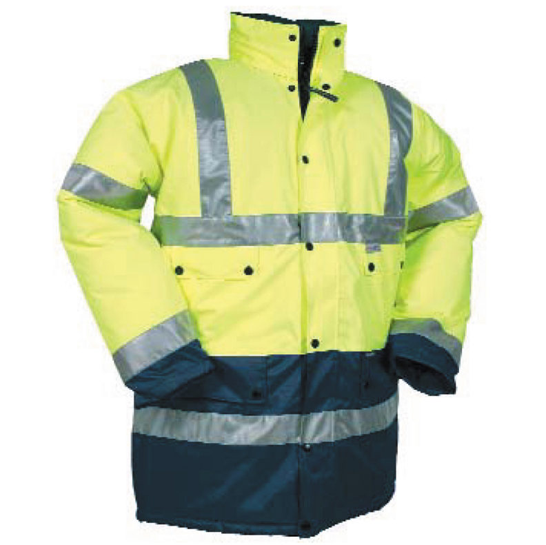 Parka ventose jaune fluo marine